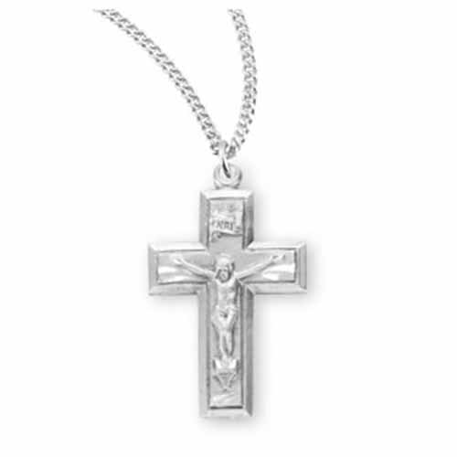 Sterling Silver Crucifix, 3/4", S181518