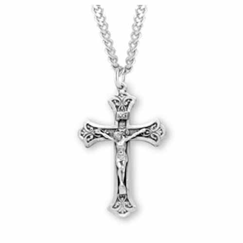 Sterling Silver Crucifix, 1-1/2", S182520
