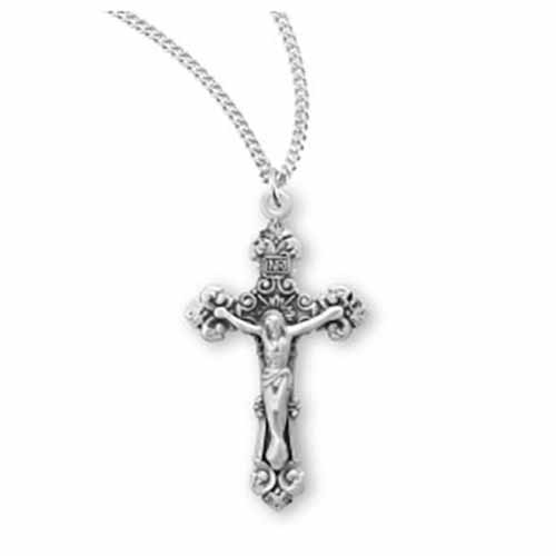 Sterling Silver Crucifix, 1- 3/4", S189118