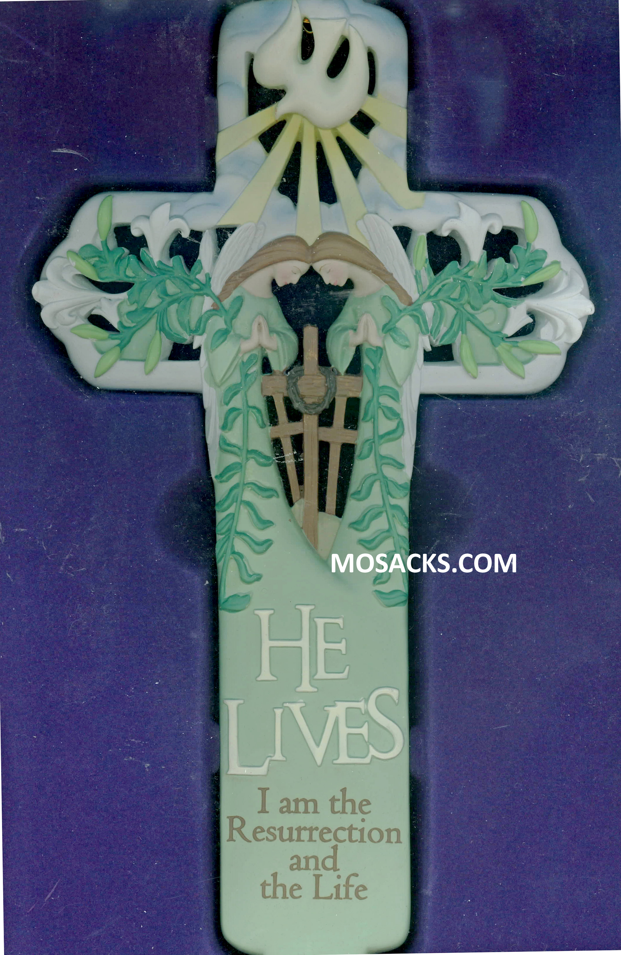 He Lives Resurrection 11 Inch Wall Cross 71-WCR-107DA