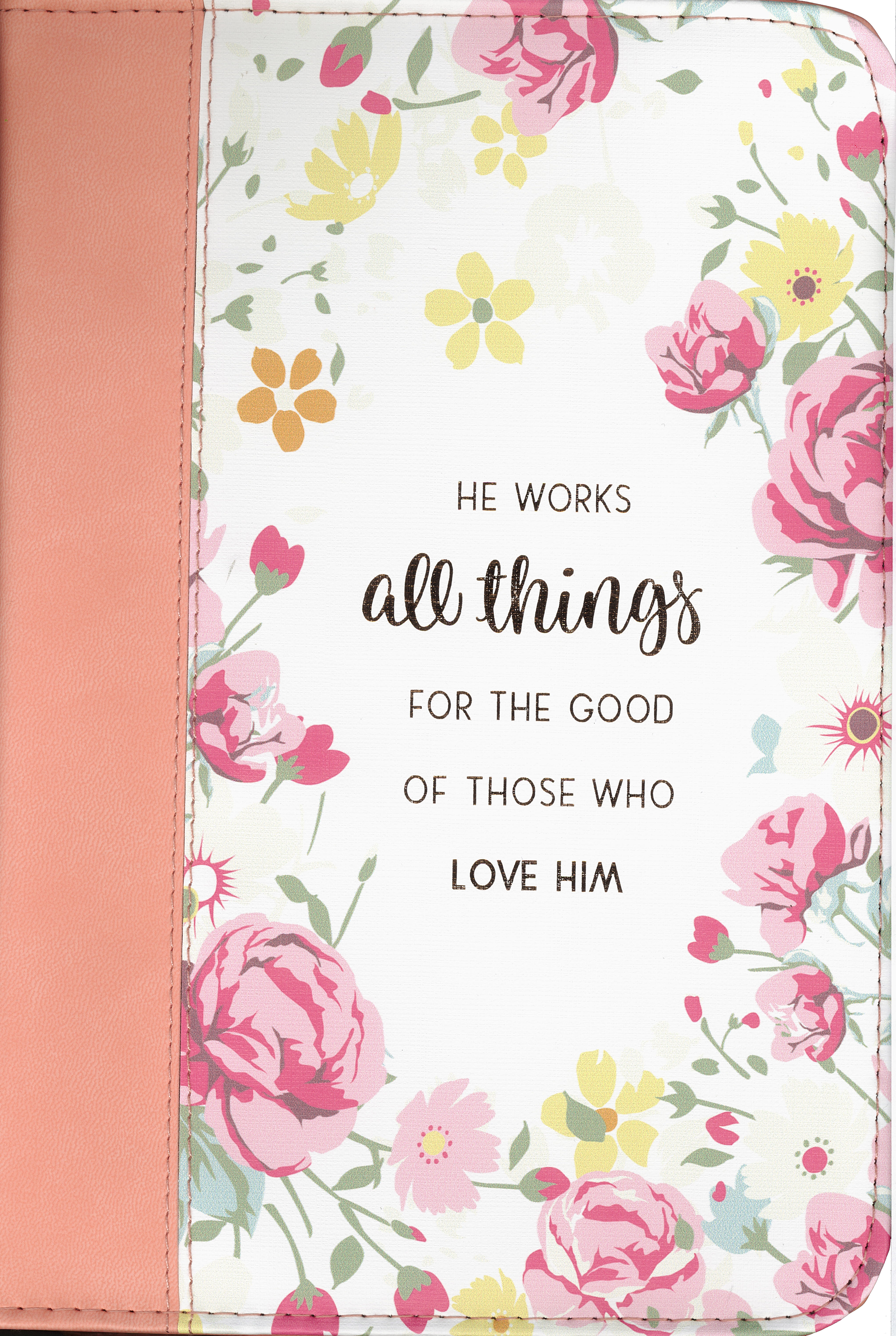 He Works All Things Med Lux Leather Bible Cover 1220000131811