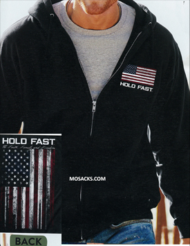 Hold Fast Flag Fleece Hoody with Zipper -HFZ3643S-2X
