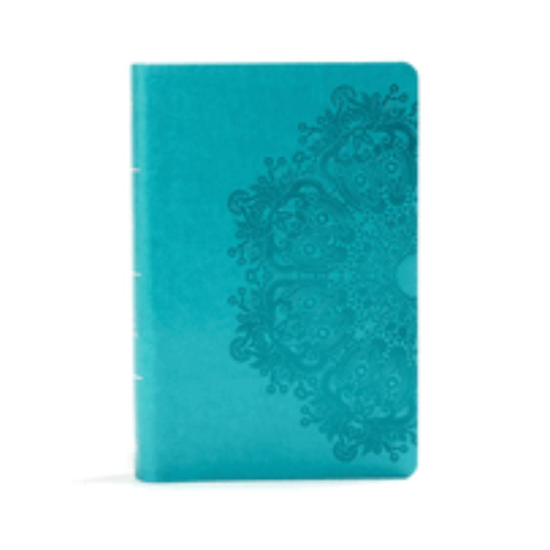 Holman KJV Large Print Personal Size Reference Bible, Teal Leathertouch Indexed 9781535935685