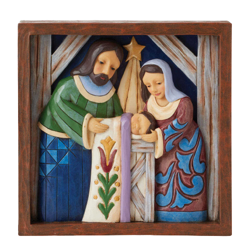 Holy Family Plaque (Heartwood Creek by Jim Shore)