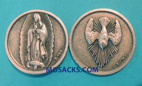 Holy Spirit and Our Lady of Guadalupe Pocket Coin