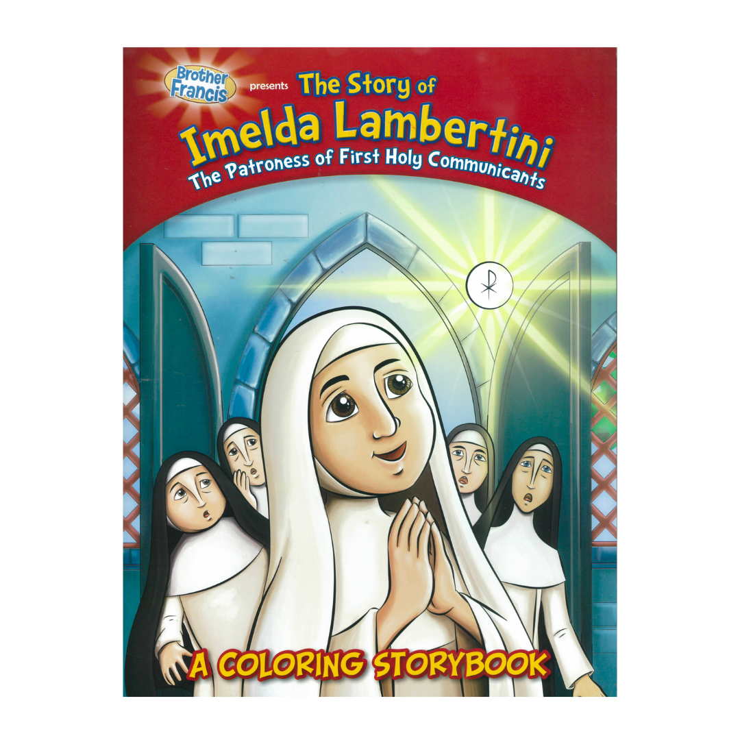 Imelda Lambertini Patroness of First Holy Communicants Coloring Storybook-CSB-IM 