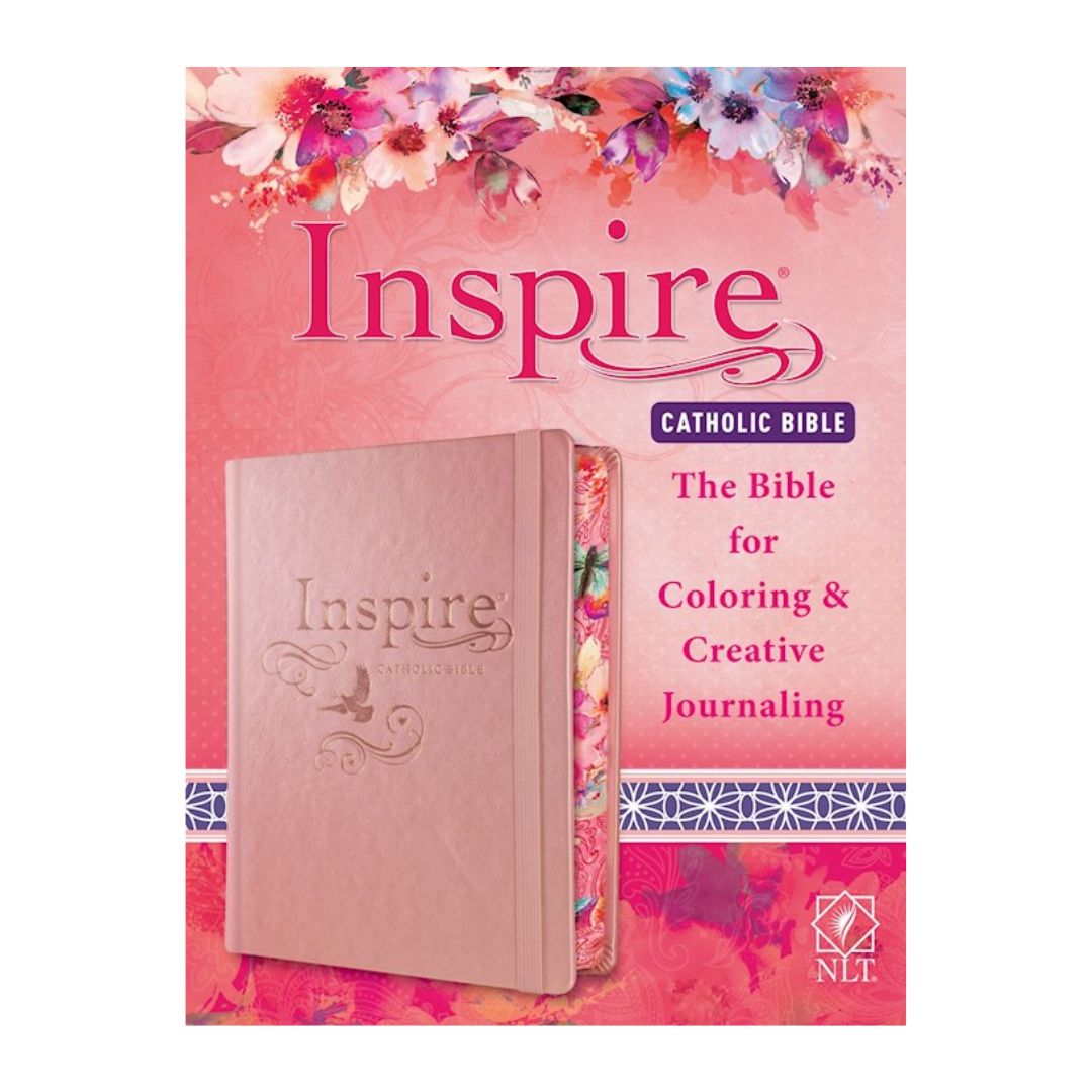 Inspire Catholic Bible: The Bible For Coloring & Creative Journaling (Pink Hardcover) - 9781496436573