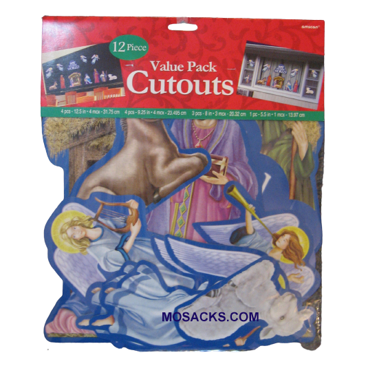 Joy To The World 12-Piece Nativity Cutouts (190334)