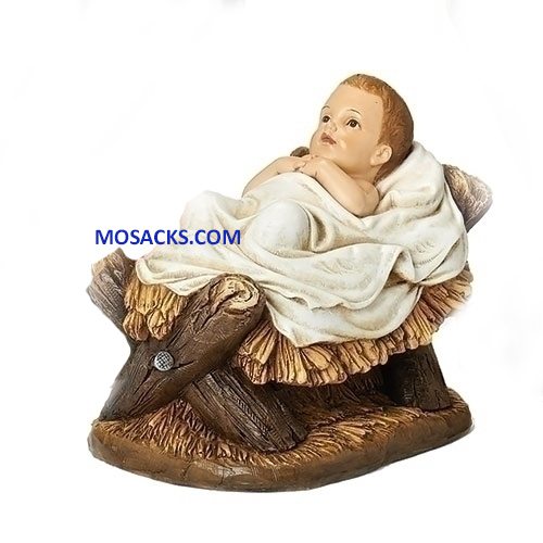 Joseph's Studio 27" Full Color Nativities Baby Jesus Swaddling Blanket in Manger #66271