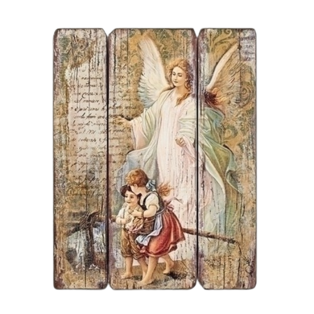 Joseph's Studio Guardian Angel Decorative Panel 15"