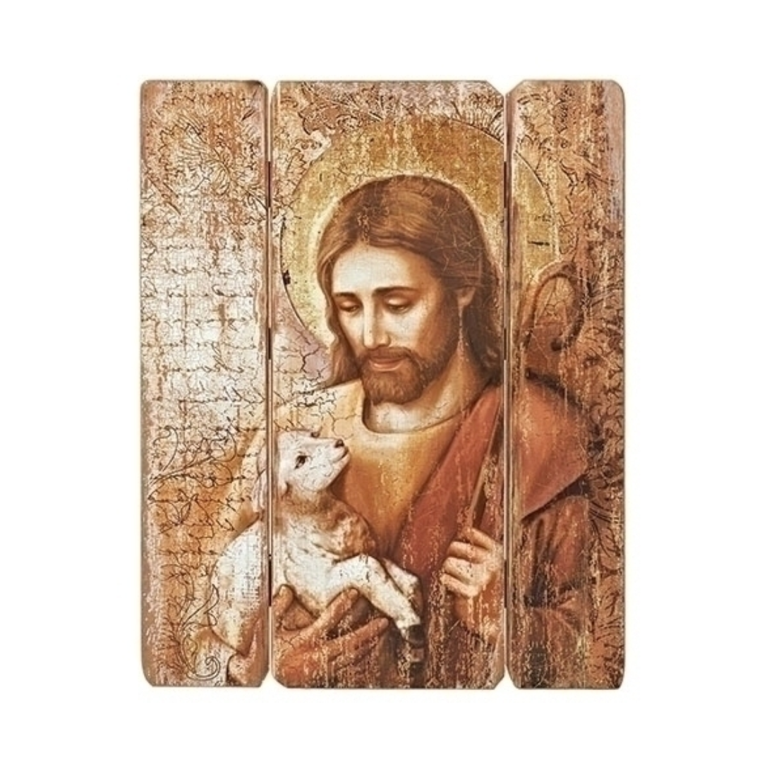 Joseph's Studio Renaissance Collection Jesus the Good Shepherd Decorative Panel 26" H  20-44556