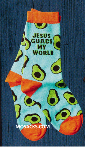 Jesus Guacs My World Socks-SOX3541
