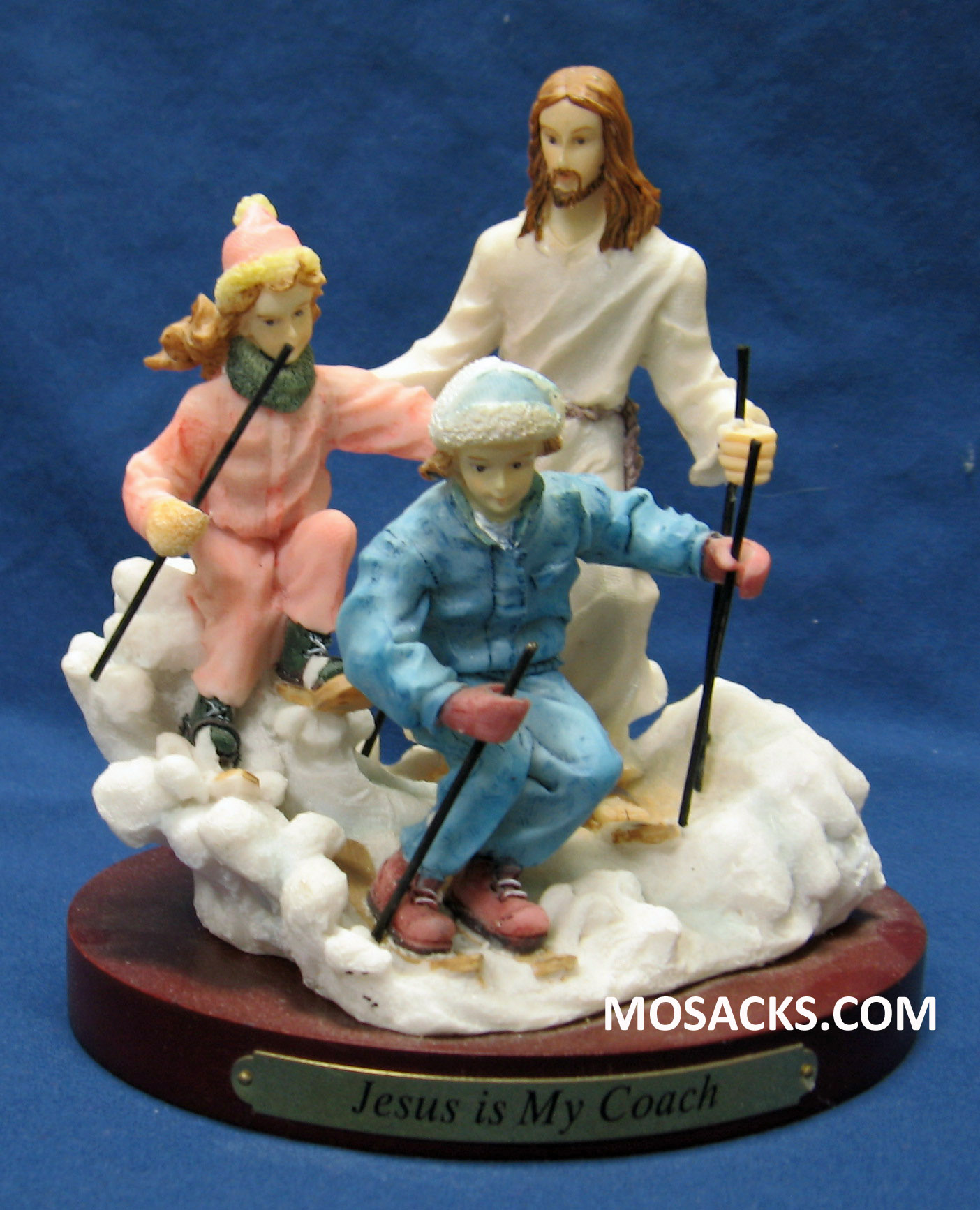 Sports "Jesus Is My Coach" Skiing Figurine #13986
