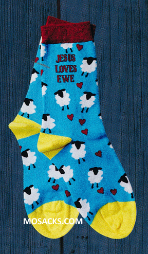 Jesus Loves Ewe Socks-SOX3515