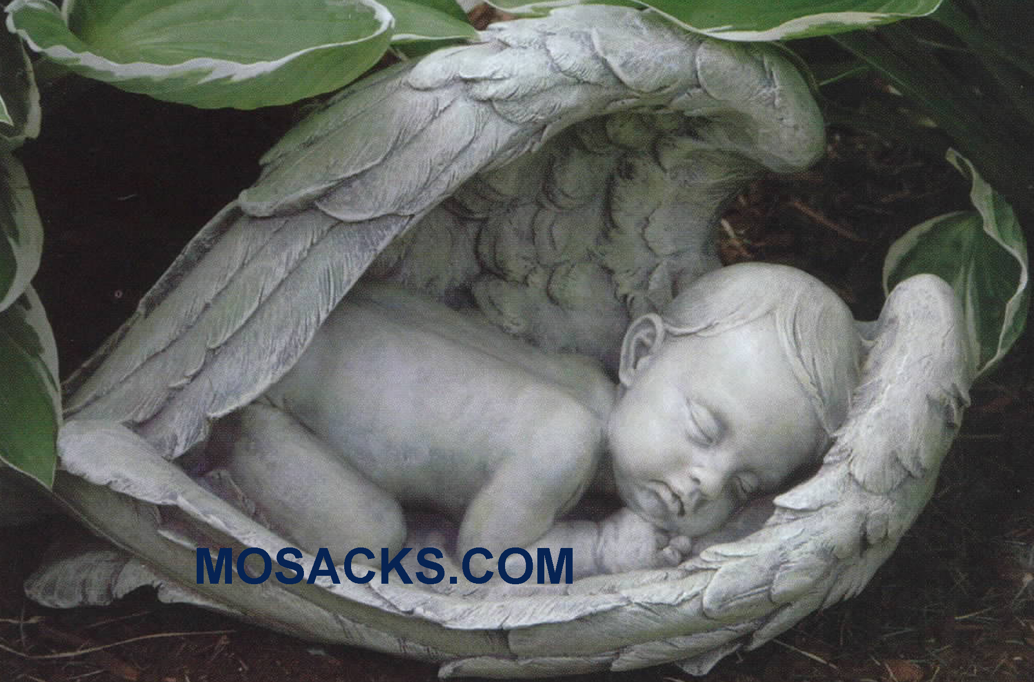 Joseph Studio Sleeping Baby in Angel Wings Statue 11276