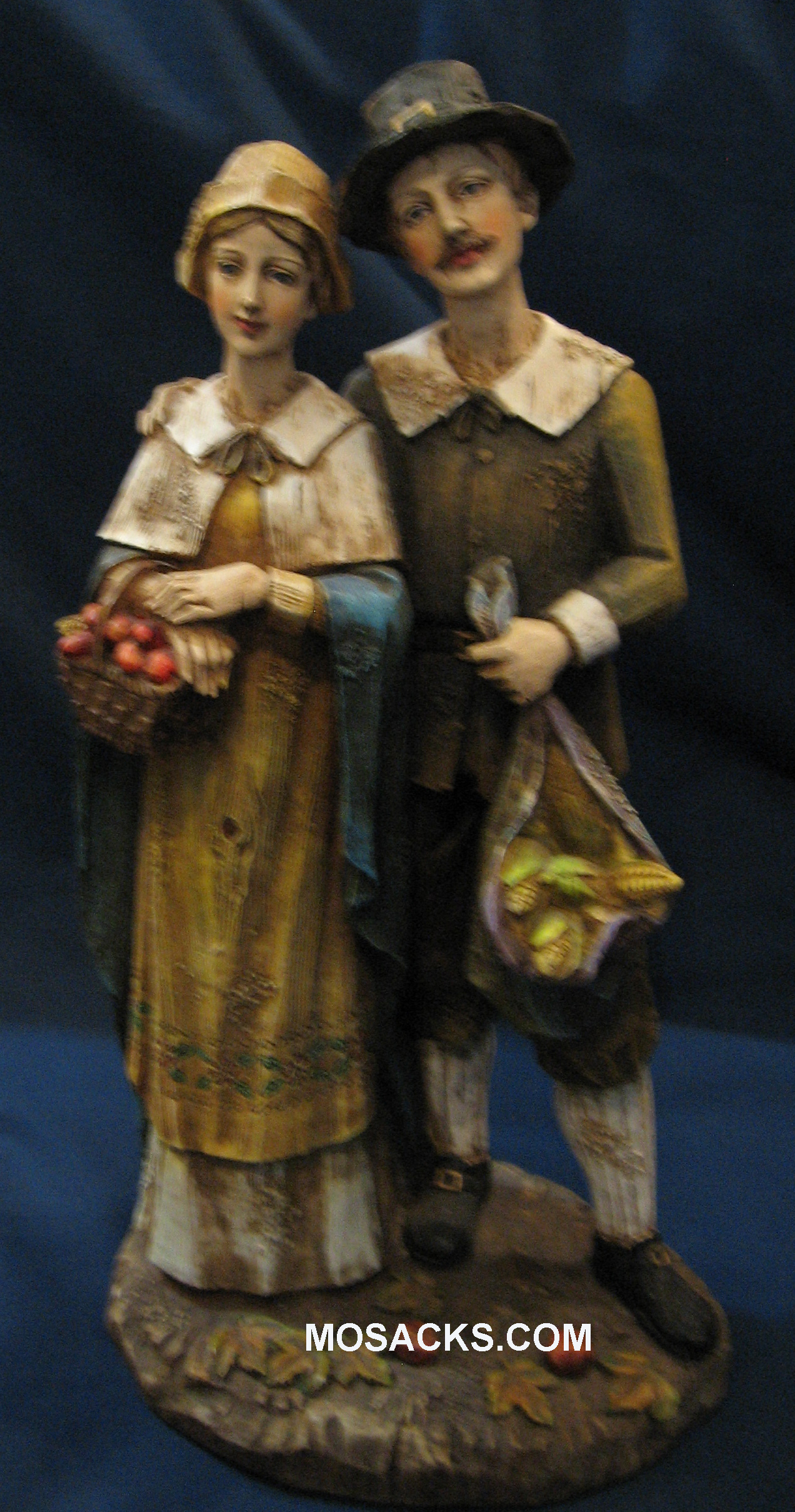 Joseph's Studio Pilgrim Couple 10.50" H 20-26773 RETIRED-OBSOLETE-Hidden