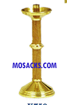 K Brand K750 Oak & Brass Candlestick