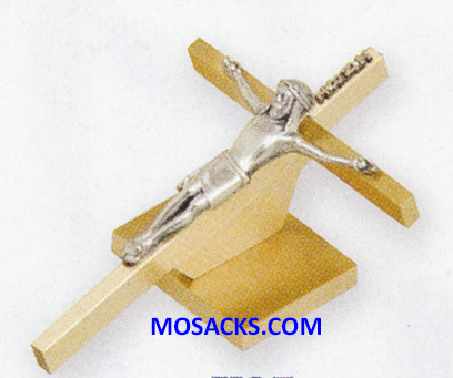 K Brand Solid Brass "Laydown" Altar Crucifix 2.75" overall height 6" Crucifix 14-K27