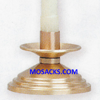 K Brand Bronze Candlestick 2" high 4" base 7/8" socket 14-K535-CS