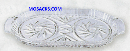 K Brand Imported Crystal Tray is 9-1/2" x 5"  K959  Free Shipping on $100. Orders
