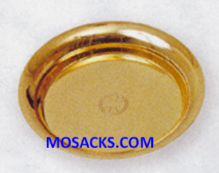 KBrand Polished Gold Plate Wedding Ring Tray 4-3/4" diameter 14-K134-G