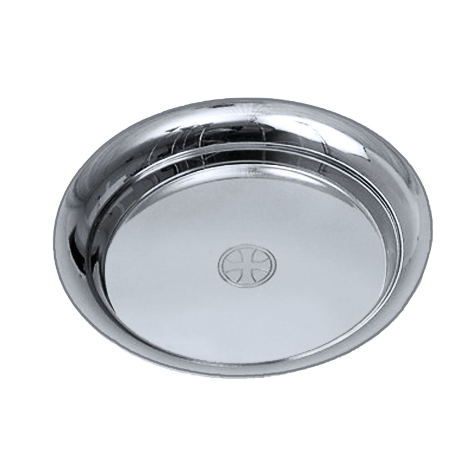 KBrand Polished Stainless Steel Wedding Ring Tray 4-3/4" diameter 14-K134-SS