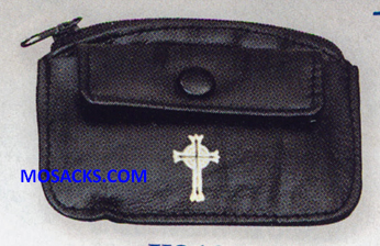 K Brand Zipper Leather Rosary Case-K3108
