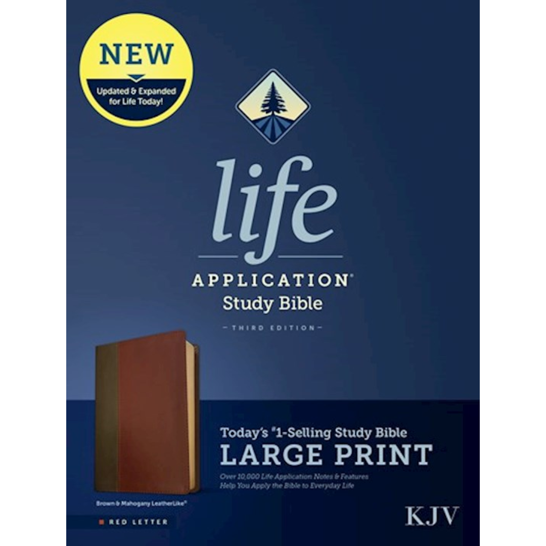 KJV Life Application Study Bible/Large Print - Brown/Mahogany