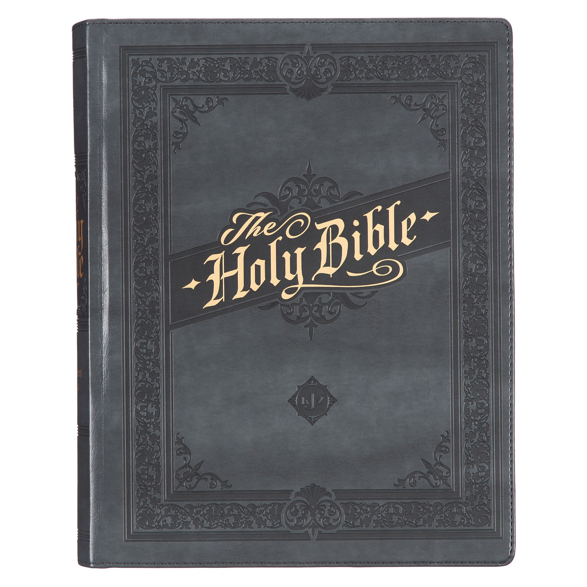 KJV Note-Taking Bible (Iron Gray, Faux Leather Hardcover) - 9781642729153