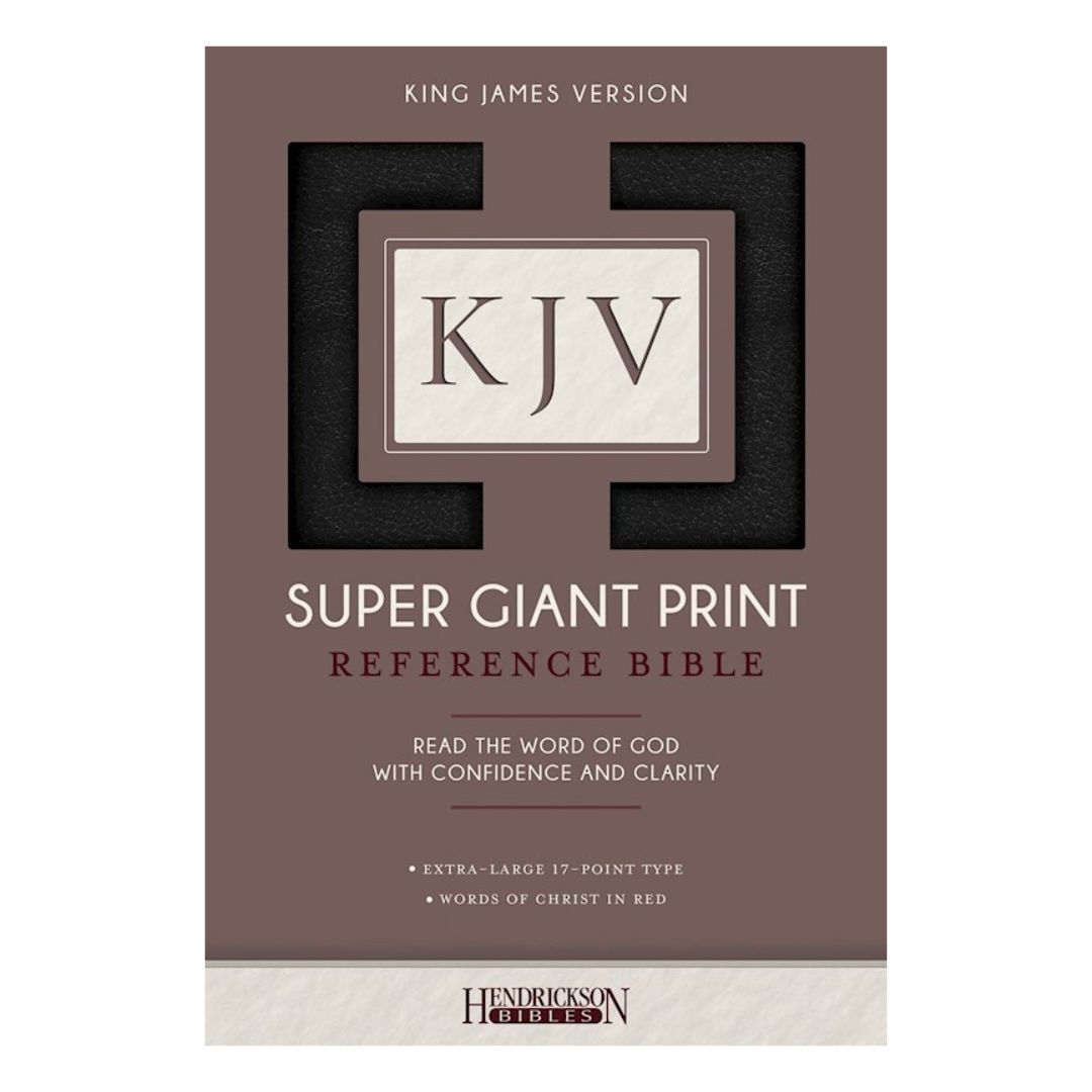 KJV Super Giant Print Reference Bible (Black Imitation Leather) - 9781619709690