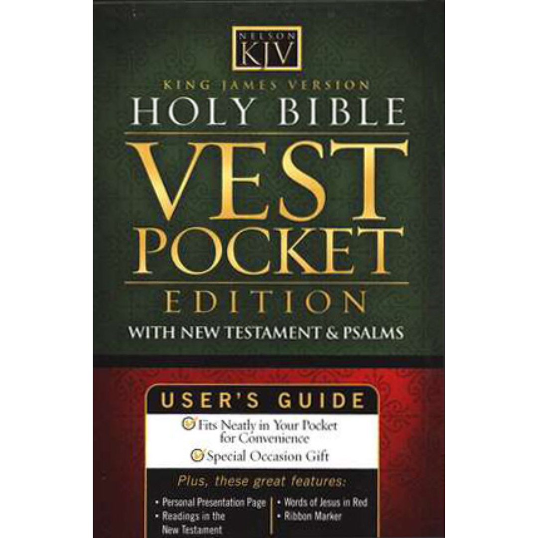 KJV Vest Pocket New Testament from Thomas Nelson Publishing 108-9780840701053