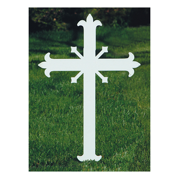 K Brand Memorial Cross Fleur-De-Lis (K4057)