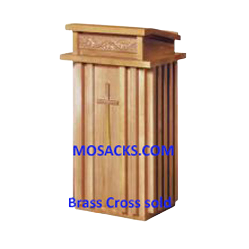 Church Furnishings W Brand Wooden Lectern with Grape Band and two inside shelves 40-2020