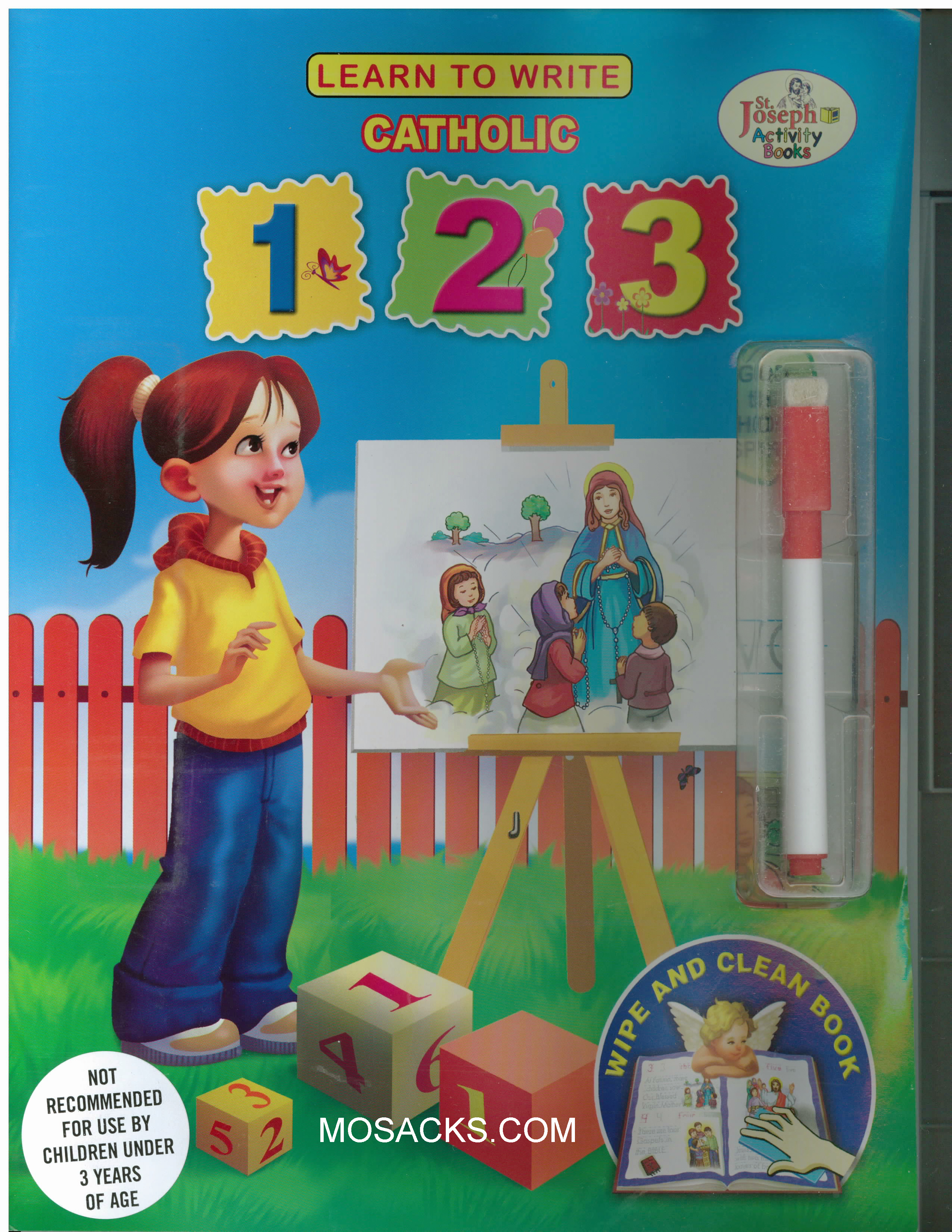 Learn To Write 123 Catholic-712, Children's Educational Book