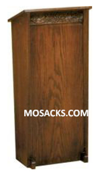 Church Furnishings W Brand Wooden Lectern with Grape Band and two inside shelves 40-5020