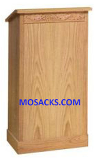 Church Furnishings W Brand Wooden Lectern with Grape Band and two inside shelves 40-5025