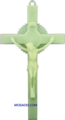 Luminous 12" Sunburst Plastic Crucifix 185-856AL