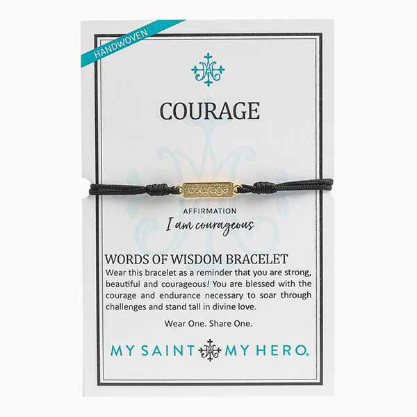 MSMH Courage Words Of Wisdom Bracelet-14081BK