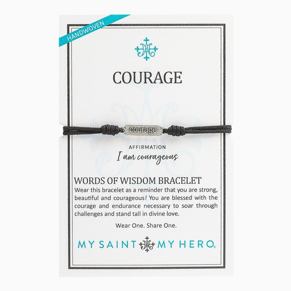 MSMH Courage Words Of Wisdom Bracelet-14071BK