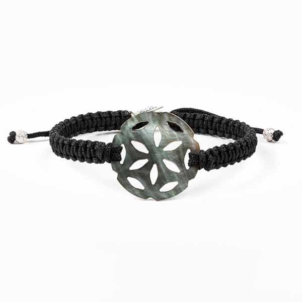My Saint My Hero Empower Seed Of Life Black Bracelet-26011BK
