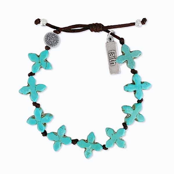 My Saint My Hero Grounded in Faith Cross Bracelet -18020series