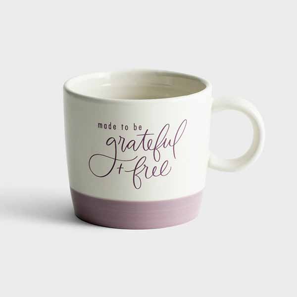 "Made to be Grateful and Free" Ceramic Mug