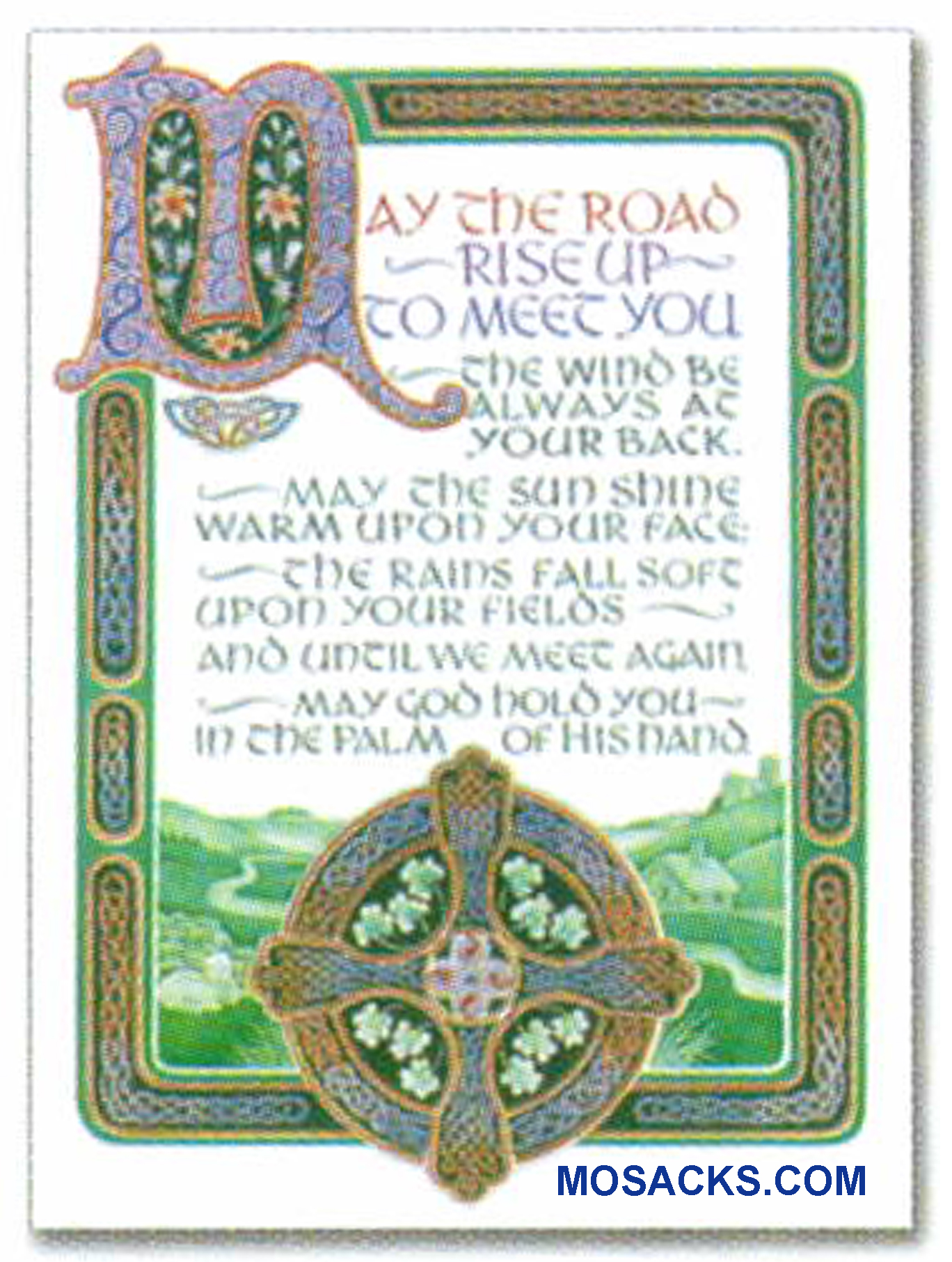 May The Road Rise Up To Meet You...Irish Blessing Note Card -WCA5098