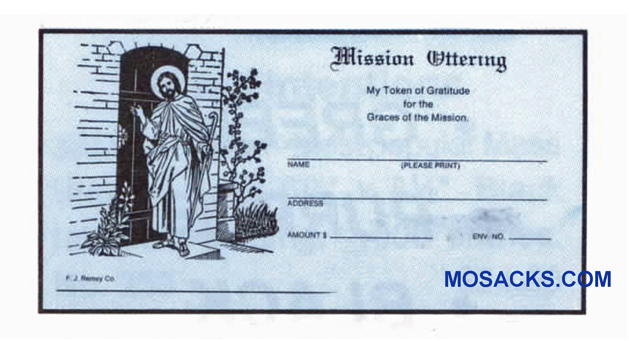 Mission Offering Envelope 6-1/4 x 3-1/8 #304-365
