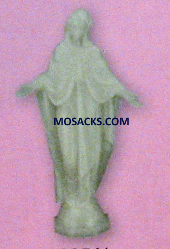 Glow in the Dark Plastic Mary Statues Modern Plastic Our Lady of Grace 6 Inch Luminous Statue 185-1825AL