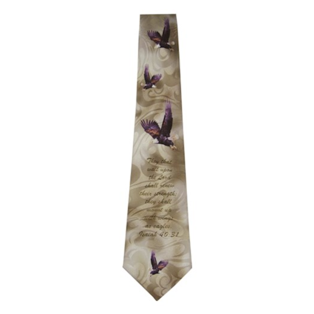 Mount Up WIth Wings Brown Necktie-81411