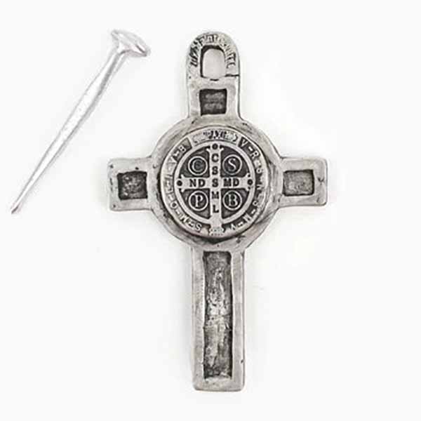 My Saint My Hero Benedictine Cross with Nail-49008SL