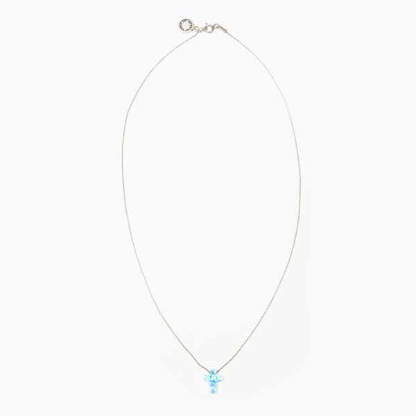 My Saint My Hero Heavenly Sky Opal Cross Necklace-34014SL