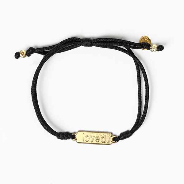 My Saint My Hero Loved Words Of Wisdom Bracelet-14082BK