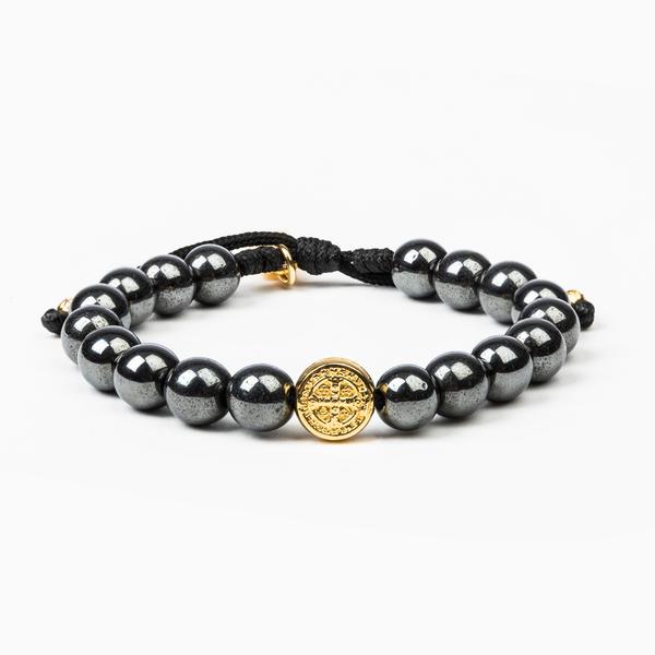 My Saint My Hero Strength Power Bracelet Hematite-180013HE